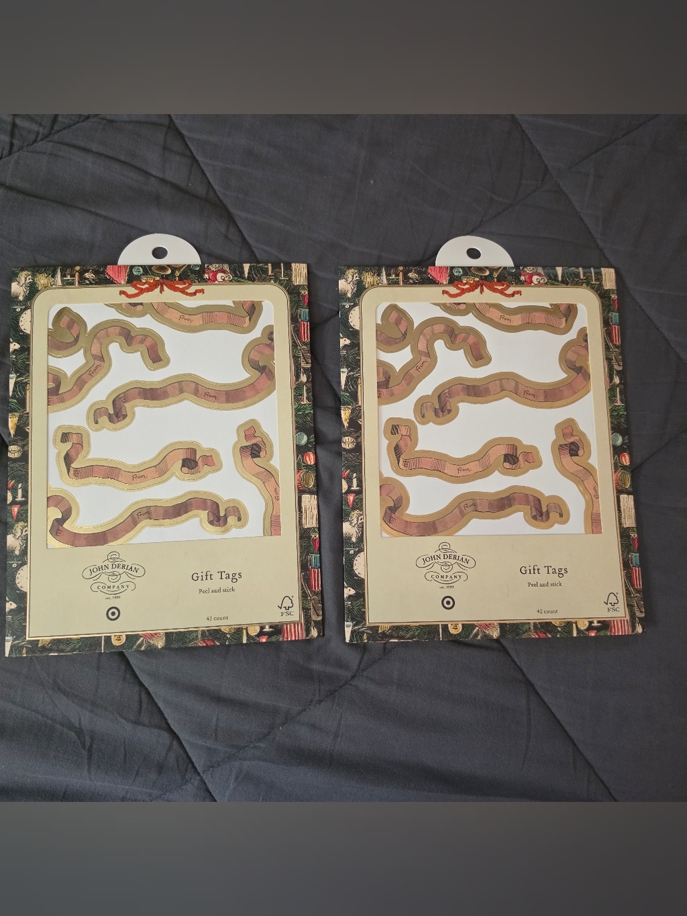 2 Pack Of John Derian Gift Tags Snake Design 42 Count NWT
